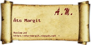 Áts Margit névjegykártya
