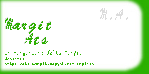 margit ats business card